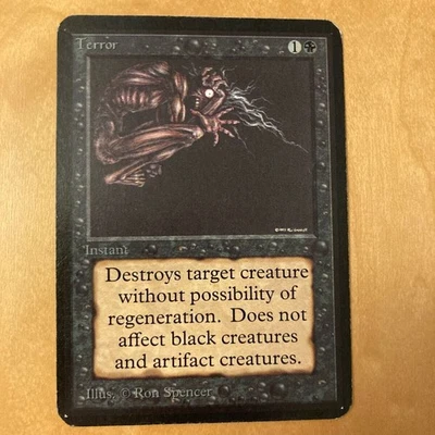 LEA Alpha Terror MTG Magic First Edition English Card Used - Image 1 of 4