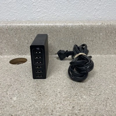 Powerport 6 Lite 6 Port Desktop USB Charger Black A2061 L30 - Image 1 of 4