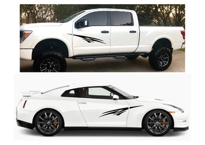 Наклейки акценты боковые для 2 автофургонов автомобилей грузовиков понтонов лодок прицепов графические полоски 40 дюймов x 5,5 дюйма - Изображение 1 из 4