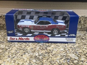 Superdeportivo Ertl 1970 Cuda Pro Stock Sox & Martin coleccionables 1/18 diecast - Imagen 1 de 5