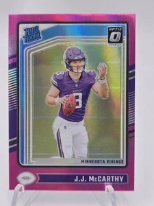 2024 Panini Donruss Optic - Rated Rookie J.J. McCarthy #235 Pink Prizm (RC) - Bild 1 von 2