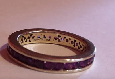 14k Eternity Band Ring Sz 6 - Image 1 of 4