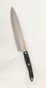 CUTCO 1725 Chef Knife 9-1/4” Stainless Steel Blade Brown Handle - Preowned - USA - Foto 1 di 3