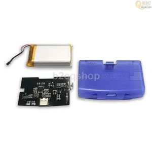 1800mAh USB-C Akku Mod Board Cover Kit für Gameboy Advance GBA - Bild 1 von 21