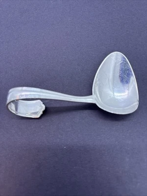 WEBSTER Sterling Silver Medicine Baby Spoon Feeding Curved Handle Foto 1 de 4