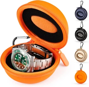 Estuche de Viaje para Reloj Mujer Portátil Caja de Reloj Individual Organizador Estuche de Reloj de Viaje - Imagen 1 de 12