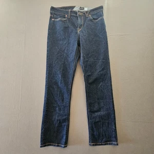 Volcom Womens Solver Jeans Sz 30 Modern Straight Dark Blue Jean Pants Retro Y2K - Picture 1 of 12