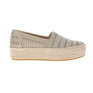 TOMS Valencia Alpargata Metálica Sin Cordones Mujer Dorado Plana Informal 10021921T-71 - Imagen 1 de 5