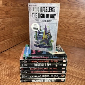 Eric Ambler Posten 8 Bücher PB, To Catch a Spy, Passage of Arms, Ursache zur Alarmierung - Bild 1 von 13