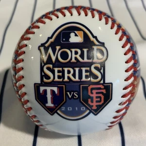 San Francisco Giants V Texas 2010 World Series Plaid Souvenir Baseball Ball - Bild 1 von 6