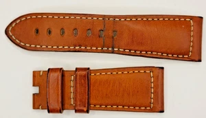 Authentic Officine Panerai Brown Calf Leather Watch Strap 26/22 mm, 76 + 114mm - Picture 1 of 2