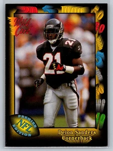 1991 Wild Card Deion Sanders #70 Atlanta Falcons - Bild 1 von 2