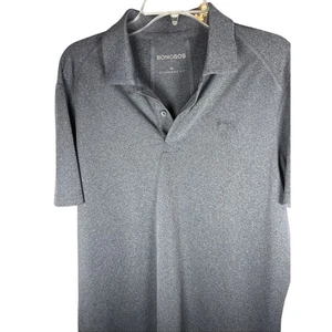 Bonobos M-Flex Golf Polo Shirt Mens M Dark Grey Standard Fit Performance - Picture 1 of 7