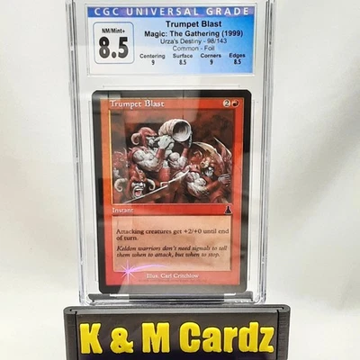 MTG - Urza's Destiny - Trumpet Blast - Foil - Graded - CGC 8.5 - Vintage - Image 1 of 4