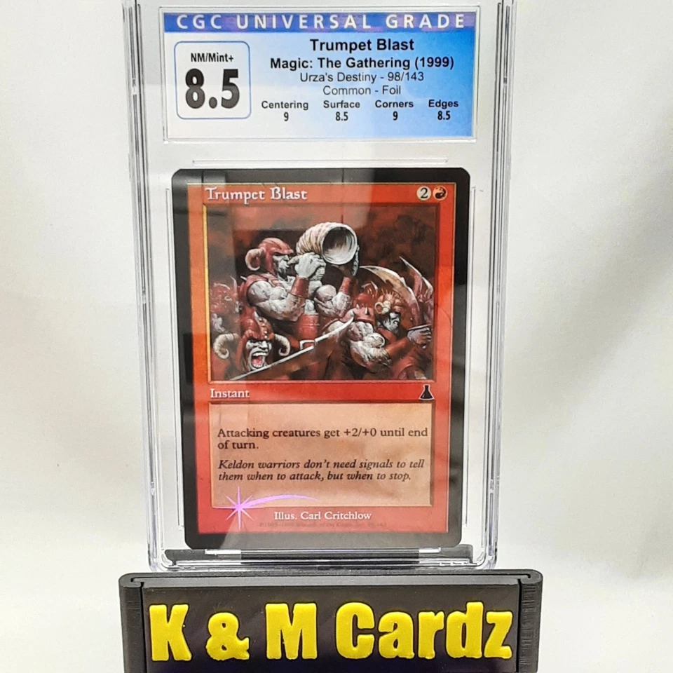 MTG - Urza's Destiny - Trumpet Blast - Foil - Graded - CGC 8.5 - Vintage - Image 1 of 4