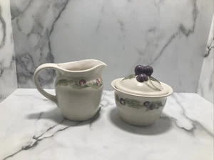 Pfaltzgraph Jamberry Creamer And Sugar Bowl - Picture 1 of 13