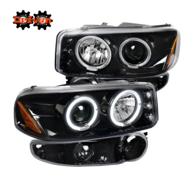 99-06 GMC Sierra Denali Yukon Brillante Proyector Faro Señal de giro Crew Individual Foto 1 de 3