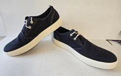 Mocasines Timberland de lona negra con cordones de 2 ojos para hombre talla 9,5 ENVÍO GRATUITO  Foto 1 de 4