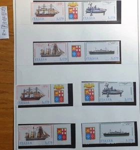ITALY REPUBBLICA 1977 NAVI+GIORNATA FRANCOBOLLO COMPLETE - 46 STAMPS NEW** - Bild 1 von 6