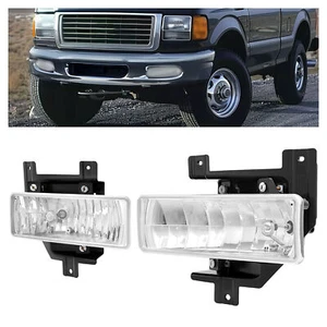 Left Right Fog Light Set For Ford F-150 F-250 Expedition 1997 1998 Pickup W/Bulb - Picture 1 of 24