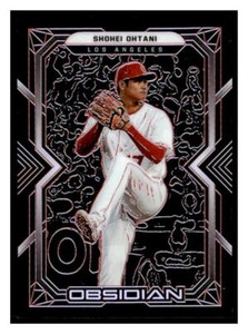 Shohei Ohtani 2022 Panini Chronicles 28 SN25  Obsidian Red