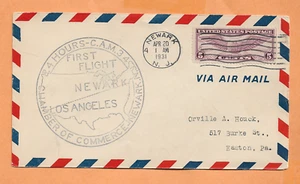 FIRST FLIGHT NEWARK NJ APR 20,1931 - Picture 1 of 1