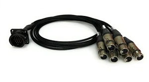DG Systems - Connettore LK19 maschio da pannello a 6 XLR femmina - Made in Italy - Imagen 1 de 1