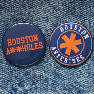 JUEGO DE BOTONES DE ASTERISCOS HOUSTON DE 2,25"" astros Filis de Filadelfia Yankees de Nueva York - Imagen 1 de 2