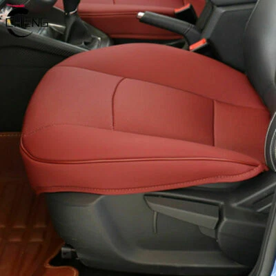 Protector de asiento de coche envolvente completo 3D de cuero PU rojo 2 piezas accesorios Foto 1 de 2
