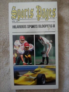 BRAND NEW SEALED Sports Pages Hilarious Sports II Bloopers VHS 🏒 ⛳ 🏀 🏈 1990’s - Imagen 1 de 2