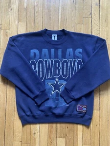 Vintage Dallas Cowboys Sweatshirt Jostens Herren Medium Blau NFL Football USA LESEN - Bild 1 von 12