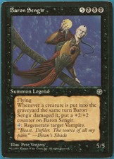 Baron Sengir Homelands PLD Black Rare MAGIC GATHERING CARD (ID# 206483) ABUGames