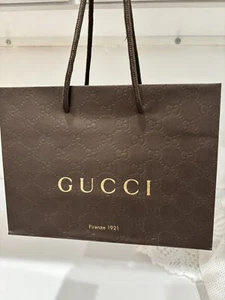 GUCCI Firenze 1921 Paper Bag Shopping Gift Brand NEW Wrapped 9” X 6.5 X 3.5” - Picture 1 of 10