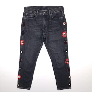 Jeans Boyfriend Polo Ralph Lauren Avery Talla 26 (W30 L28) Navajo Beaded Native - Imagen 1 de 19