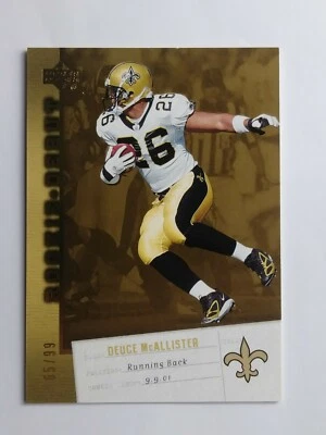 2006 Upper Deck Rookie Debut Hot Box Gold #61 Deuce McAllister #D / 99 - Image 1 of 2