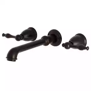 Kingston Brass KS7025NL Naples Wall Mount Roman Tub Faucet Oil Rubbed Bronze - Picture 1 of 11