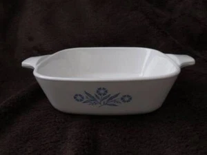 CORNING Ware P41B Individual Petite CASSEROLE PAN 1.75 Cup Cornflower Vtg Retro - Picture 1 of 3