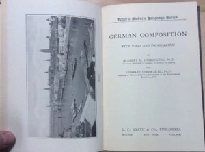 German Composition (1921, Hardback, Original Printing) Carrington-Holzwarth - Picture 1 of 12