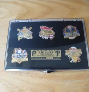 Philadelphia Phillies MLB Veterans Stadium Final Season Pin Set Limited Edition - Picture 1 of 4