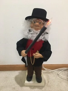Animated Christmas Telco Elf Motionette with Candle Stopwatch Hat Used - Picture 1 of 8