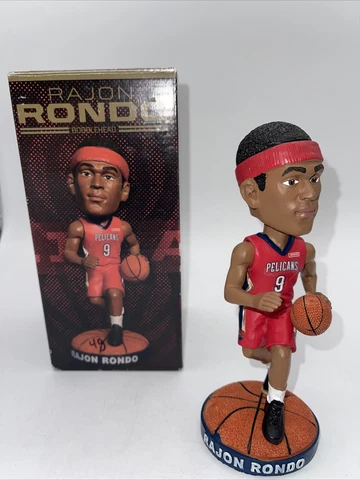 New Orleans Pelicans Rajon Rondo Basketball Bobblehead w/Original Box; Match-Up Cover