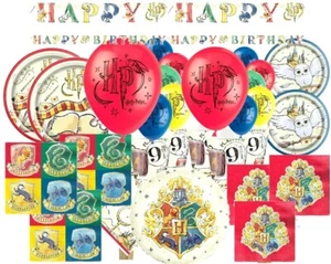 HARRY POTTER Birthday Party Tableware Decorations Supplies Plates Cups Banners - Picture 1 of 18