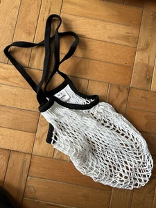 New CHANEL Factory N ° 5 Mesh Bag White Black 100th Anniversary Limited 2021 - Picture 1 of 3