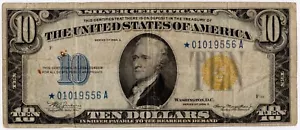 1934A $10 Silver Certificate North Africa Emergency Issue Star Note - FR. 2309* - Picture 1 of 2