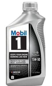 6 Quarts Engine Motor Oil Mobil 1 Advanced Full Synthetic SAE 15W-50 - Picture 1 of 4