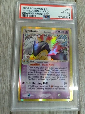 PSA 4 Typhlosion - Holo 2006 Pokemon EX Dragon Frontiers 12/101 - Image 1 of 3