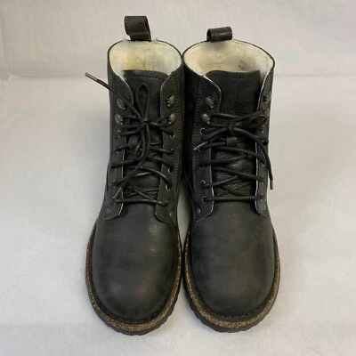 Birkenstock Nuevo con Caja Bryson Shearling Grafito Engrasado Nubuck Nar Seleccionar Talla Foto 1 de 4