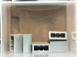 LEGO Parts - Pendiente Gris Azulado Claro, Curvado 1 x 2 - No 37352 - Cantidad 5 - Imagen 1 de 1