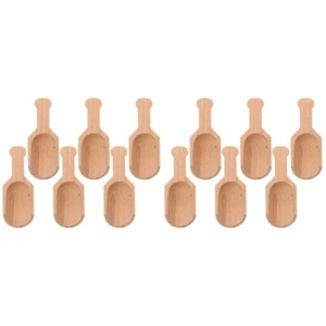6Pcs Reusable Kitchen Bath Salt Scoop Wooden Scoops Wooden Spoon Home Salt - Picture 1 of 12