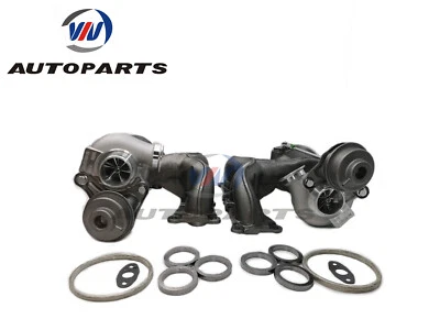 Turbocompresor doble Billet TD04-17T mejorado para BMW 135i/535i/Z4/X6/740 3,0 L N54 Foto 1 de 4